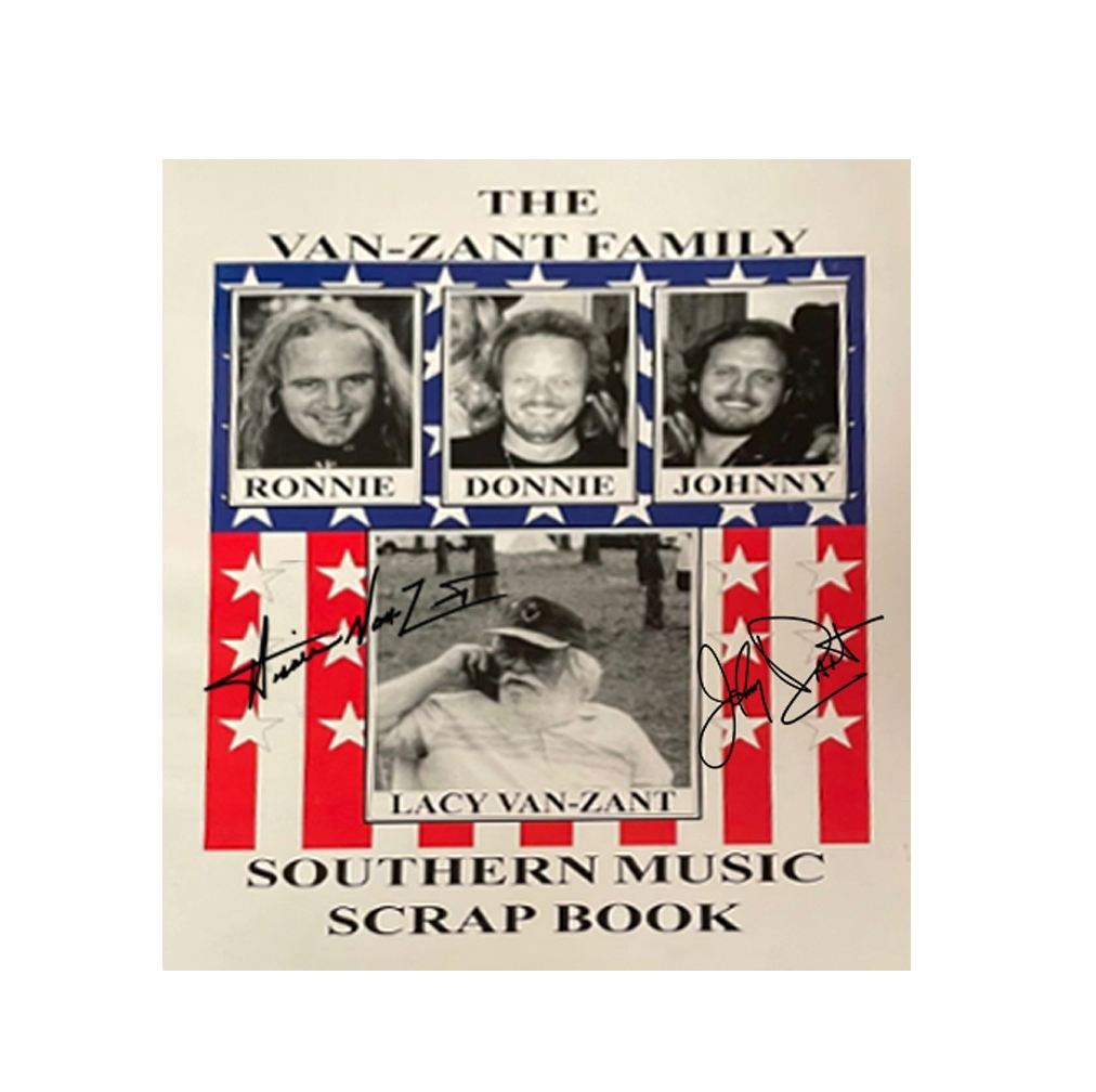 Autographed "The Van Zant Family Southern Music Scrap Book" By Lacy Van Zant (Papaerback)