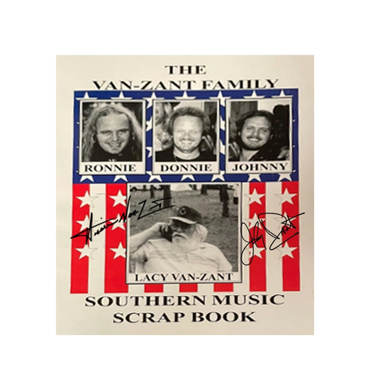 Autographed "The Van Zant Family Southern Music Scrap Book" By Lacy Van Zant (Papaerback)